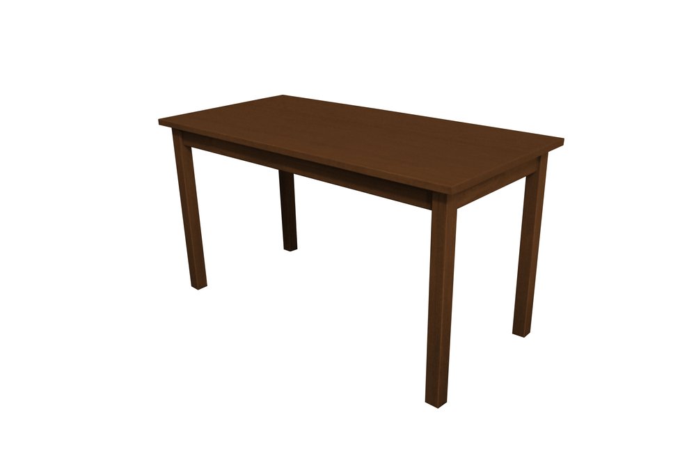 Raw Umber Solid Wood Dining Table - 60-inch