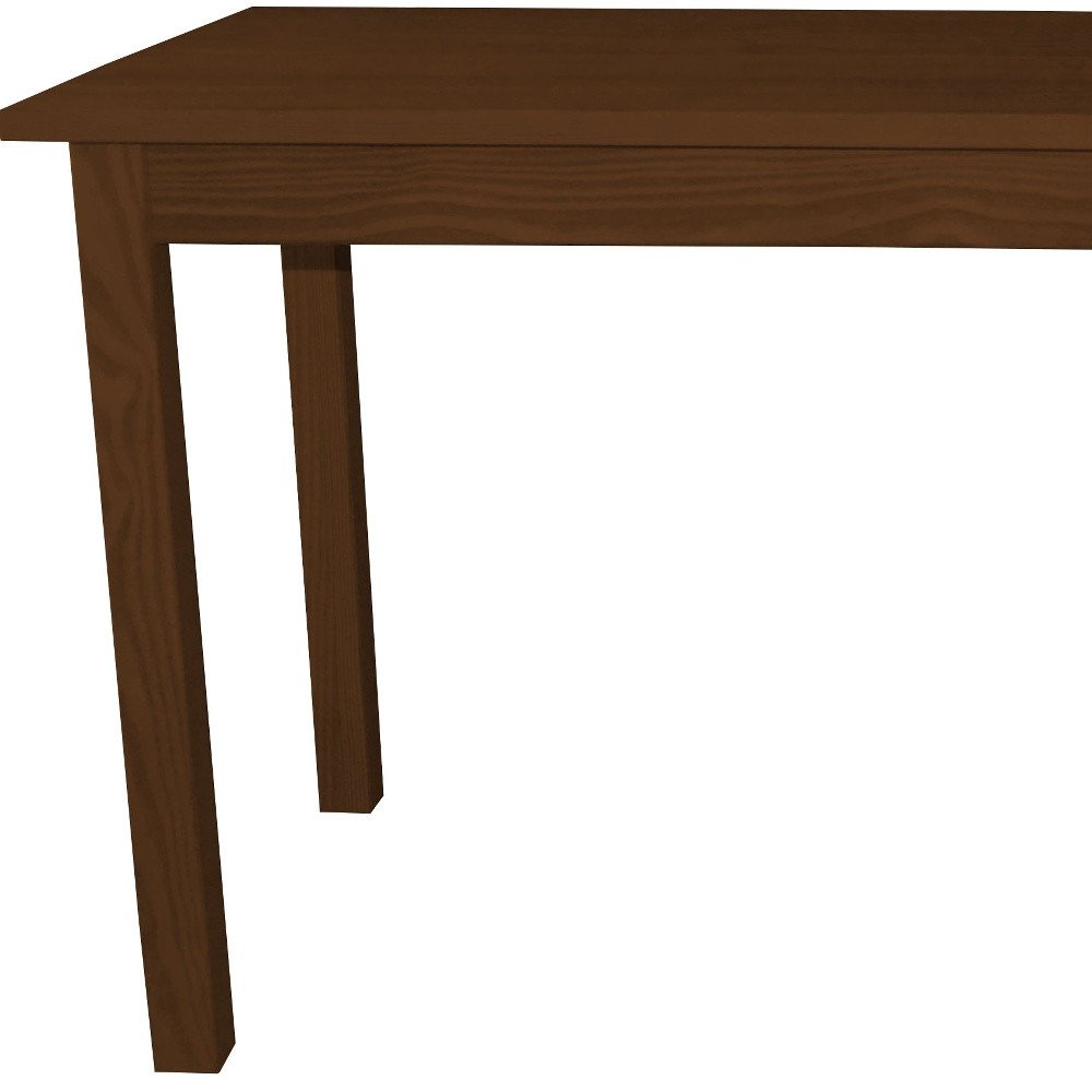 Raw Umber Solid Wood Dining Table - 60-inch
