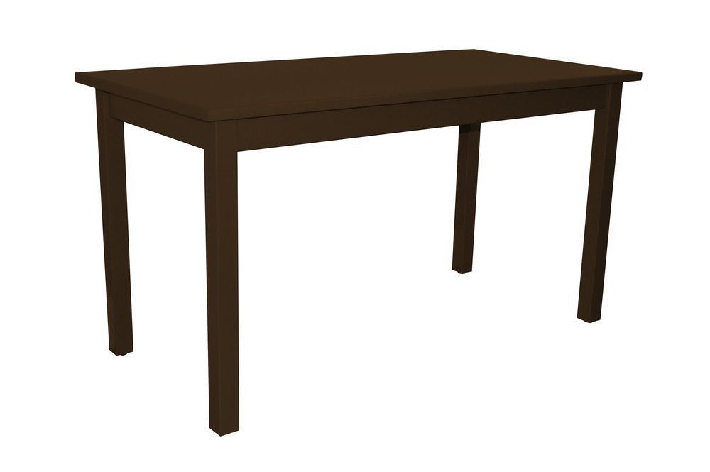Coffee Solid Wood Dining Table - 60-inch