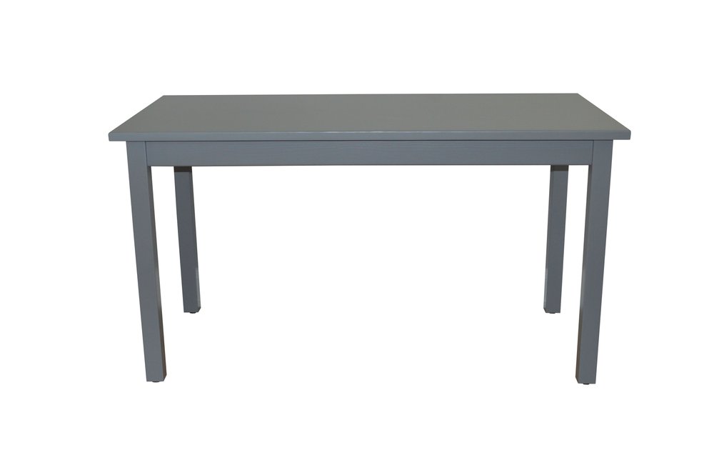 Gray Solid Wood Dining Table - 60-inch