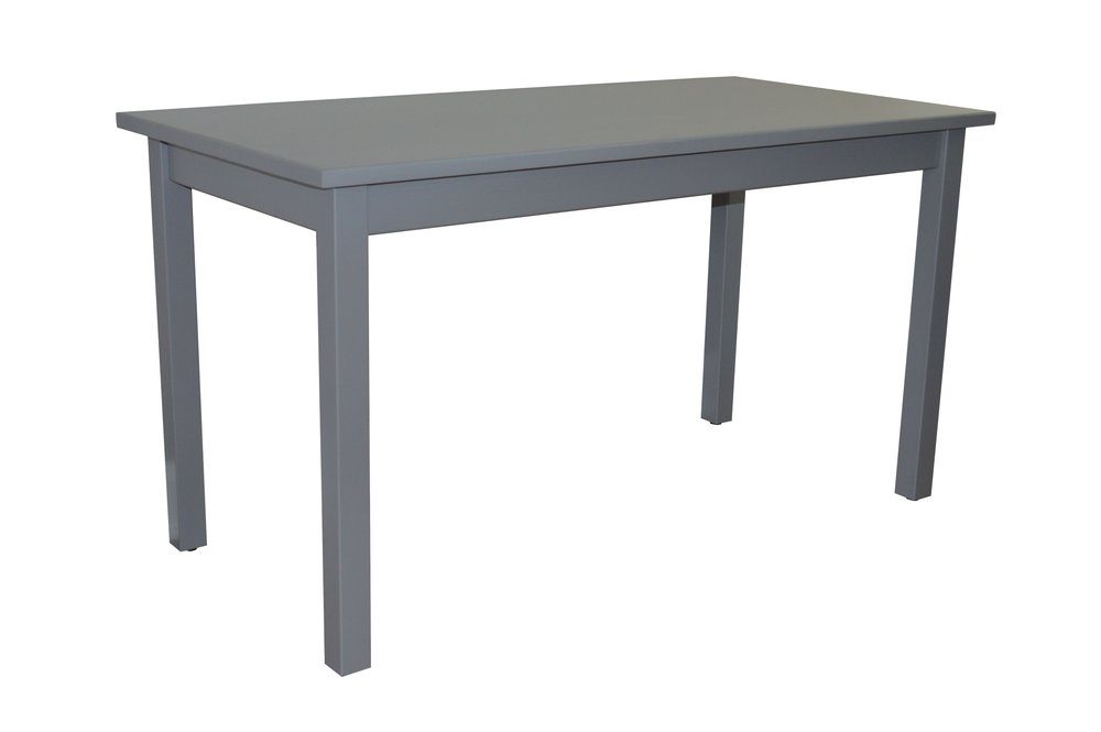 Gray Solid Wood Dining Table - 60-inch