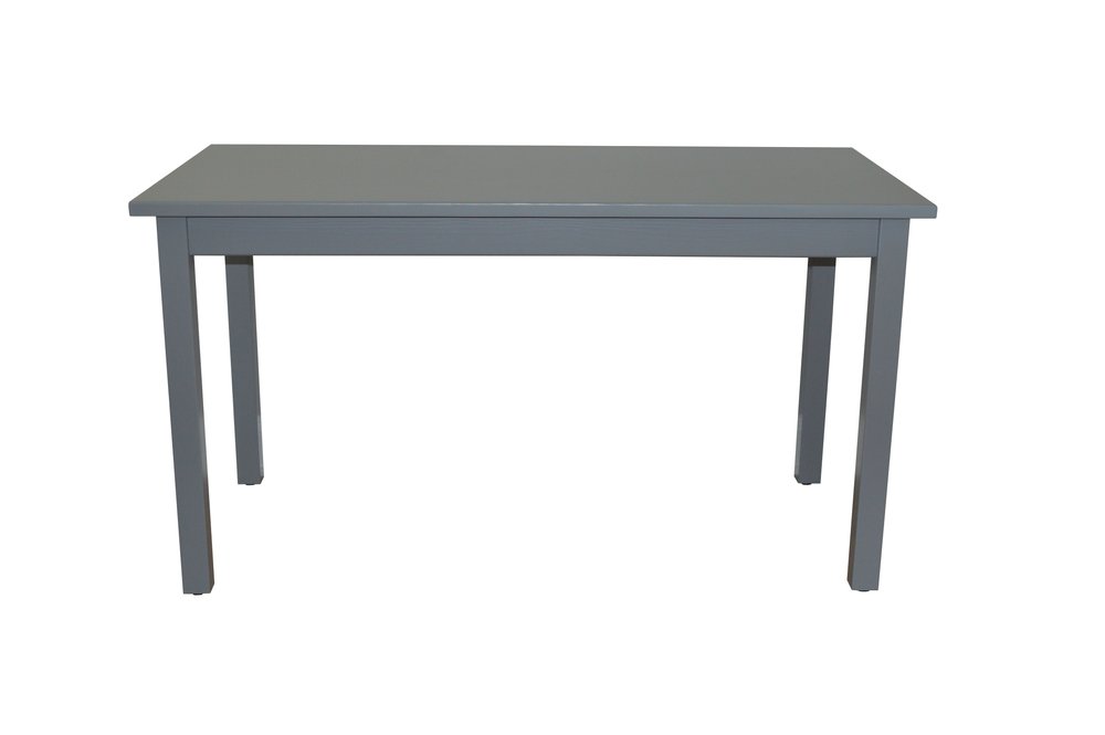 Gray Solid Wood Dining Table - 60-inch