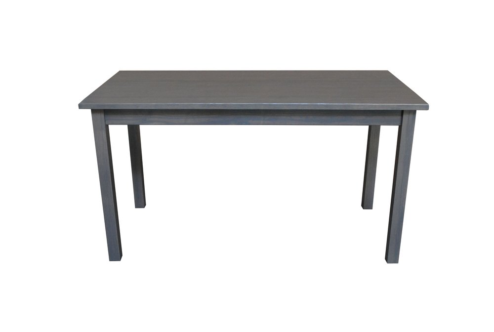 Gray Solid Wood Dining Table - 60-inch