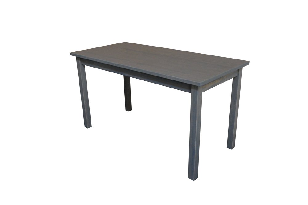 Gray Solid Wood Dining Table - 60-inch