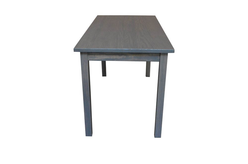 Gray Solid Wood Dining Table - 60-inch
