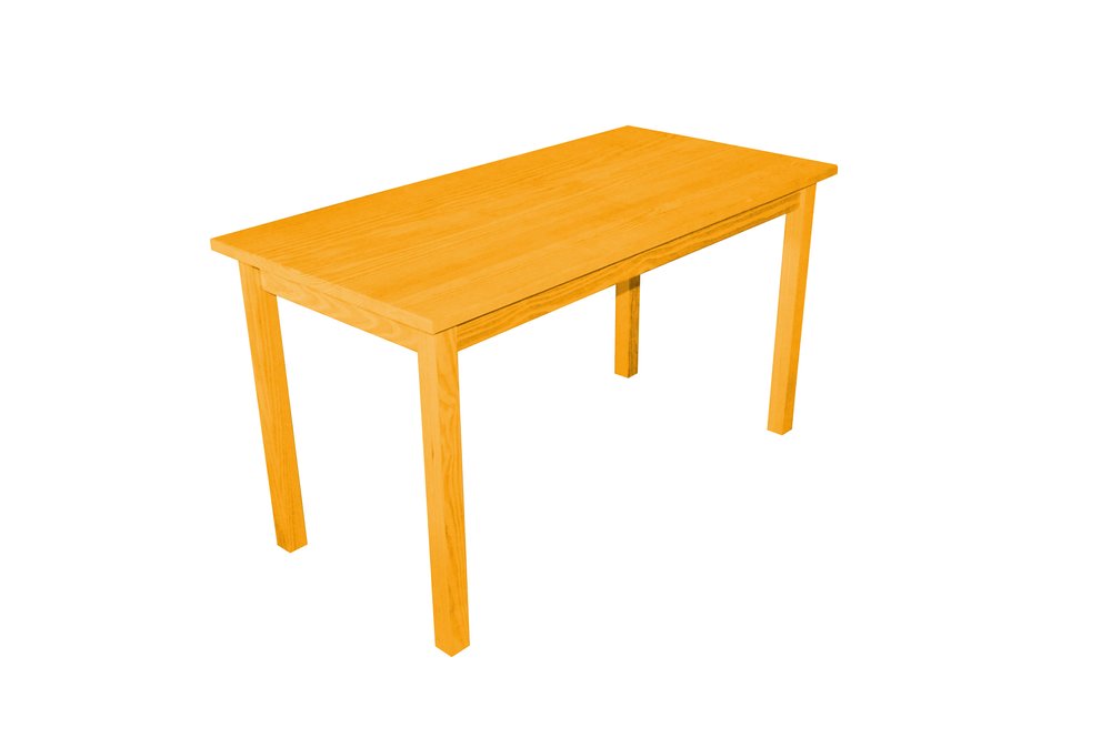 Goldenrod Solid Wood Dining Table - 60-inch