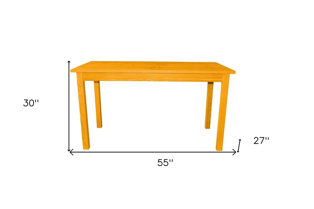 Goldenrod Solid Wood Dining Table - 60-inch