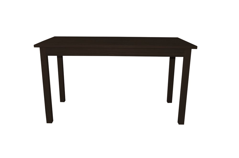 Dark Brown Solid Wood Dining Table - 60-inch