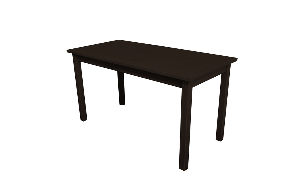 Dark Brown Solid Wood Dining Table - 60-inch