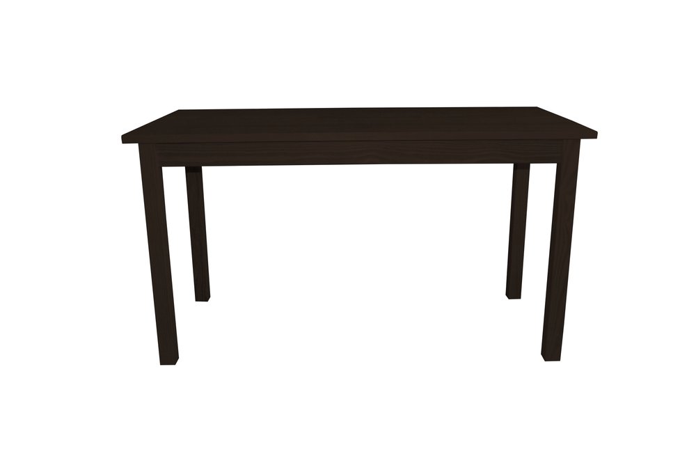 Dark Brown Solid Wood Dining Table - 60-inch