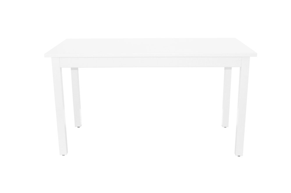 White Solid Wood Dining Table - 60-inch