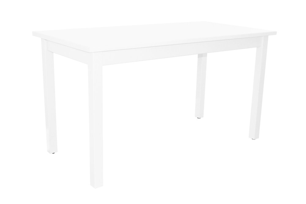 White Solid Wood Dining Table - 60-inch