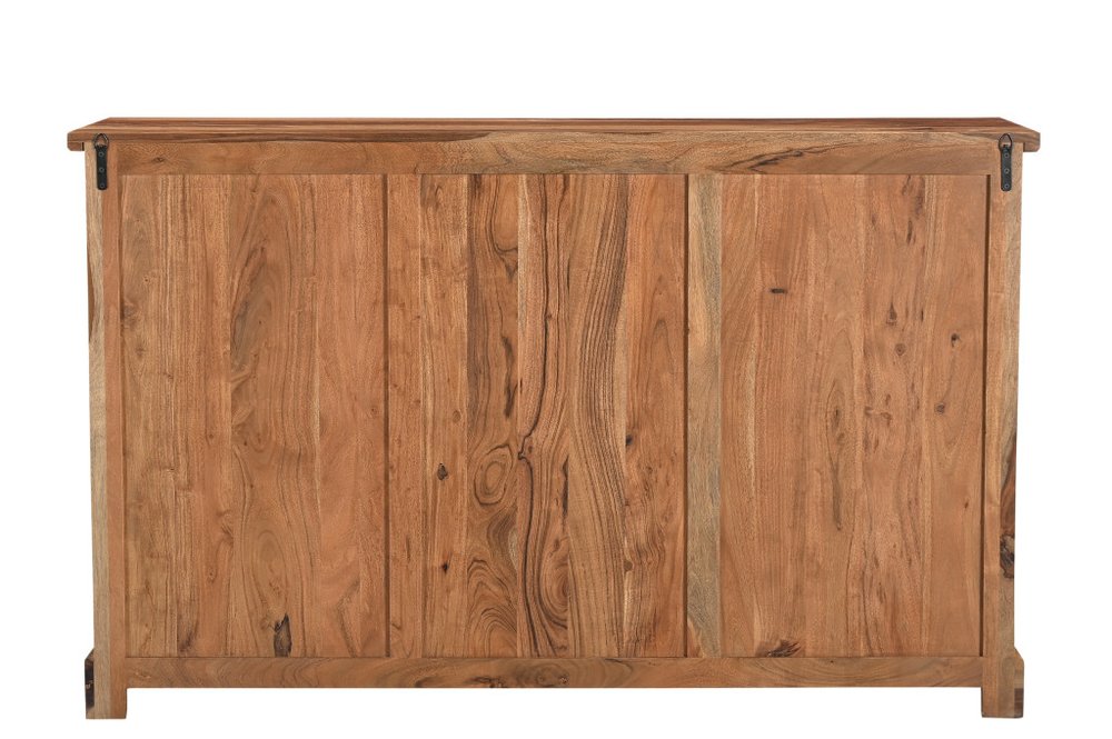 Dark Brown Solid Wood Six Drawer Dresser - 60-inch