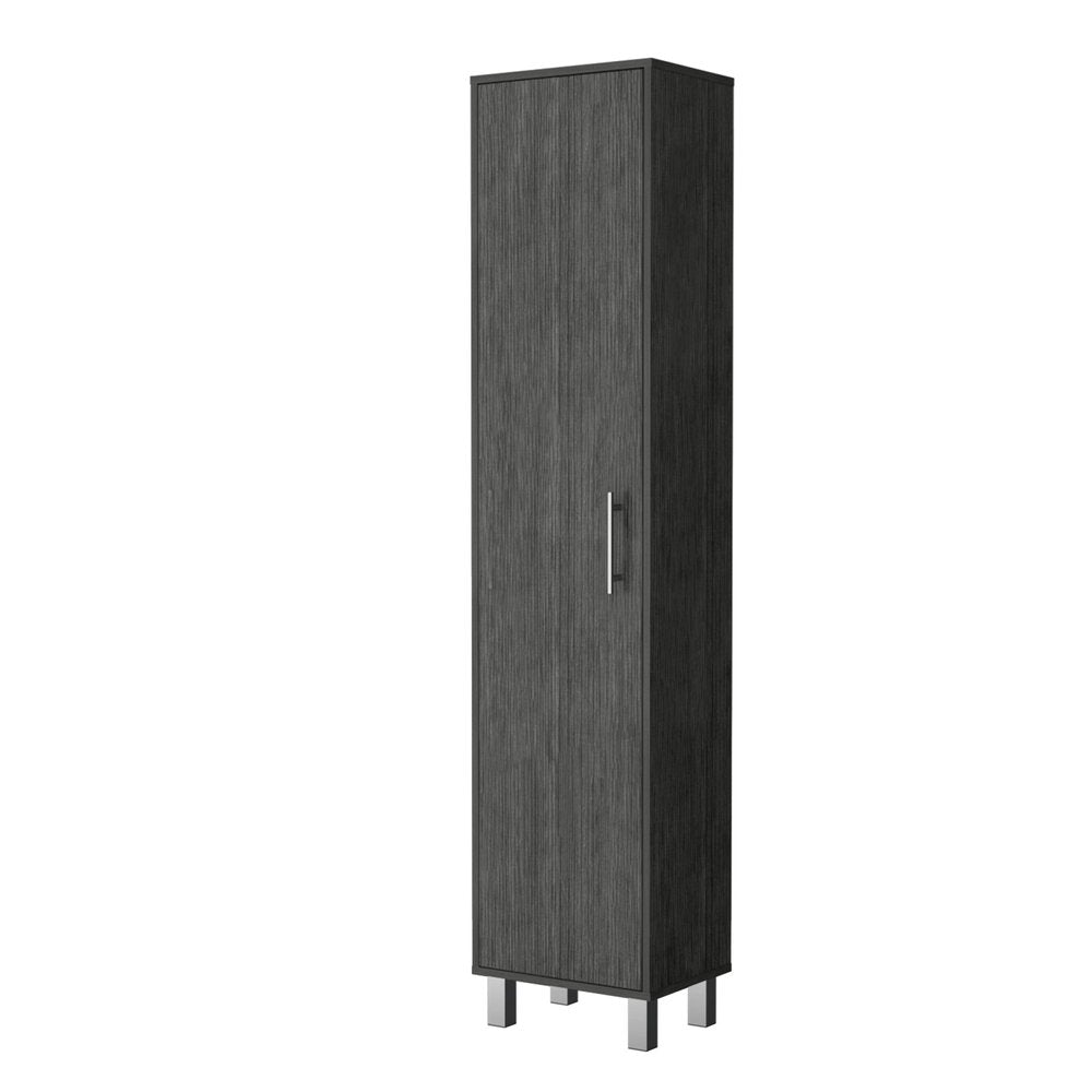 Gray Wood Accent Cabinet with Single Door - 71-inch
