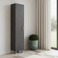 Gray Wood Accent Cabinet with Single Door - 71-inch