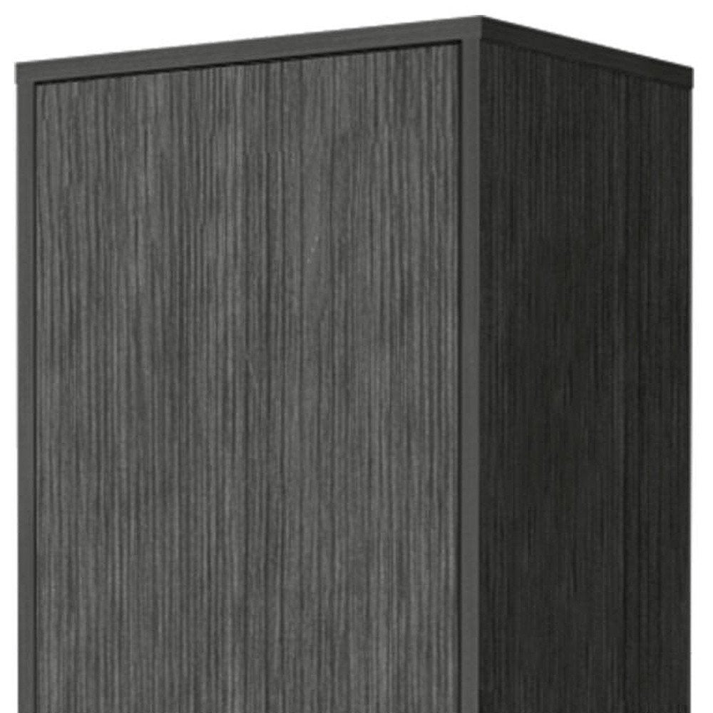Gray Wood Accent Cabinet with Single Door - 71-inch