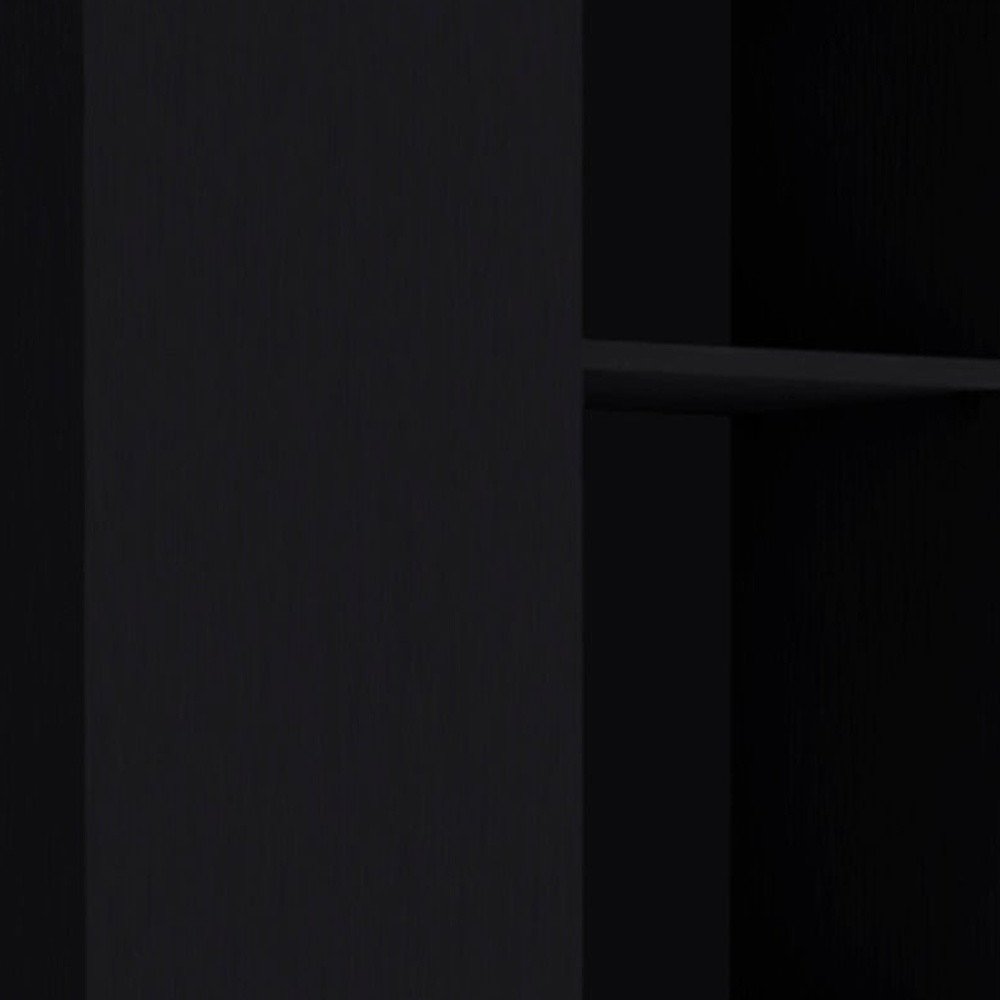 Black Wood Two Door Pantry or Storage Closet - 67-inch