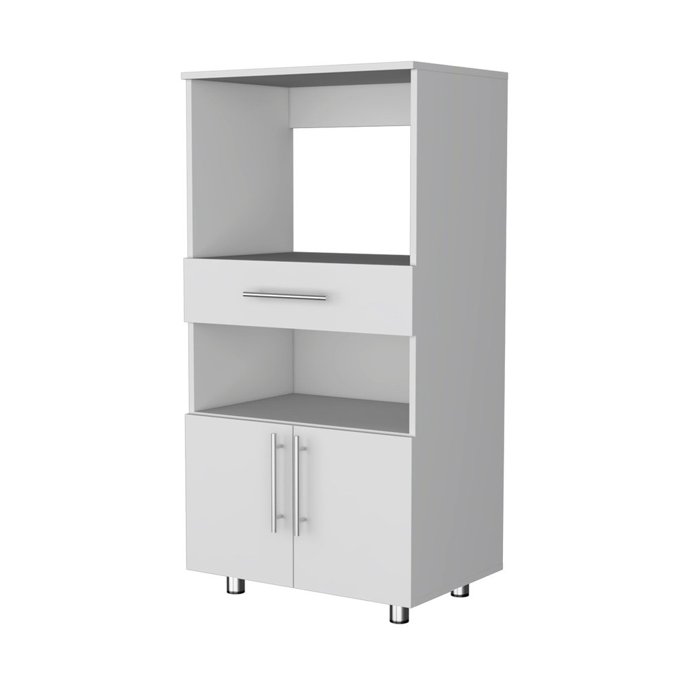White Wood Pantry or Storage Closet - 17-inch