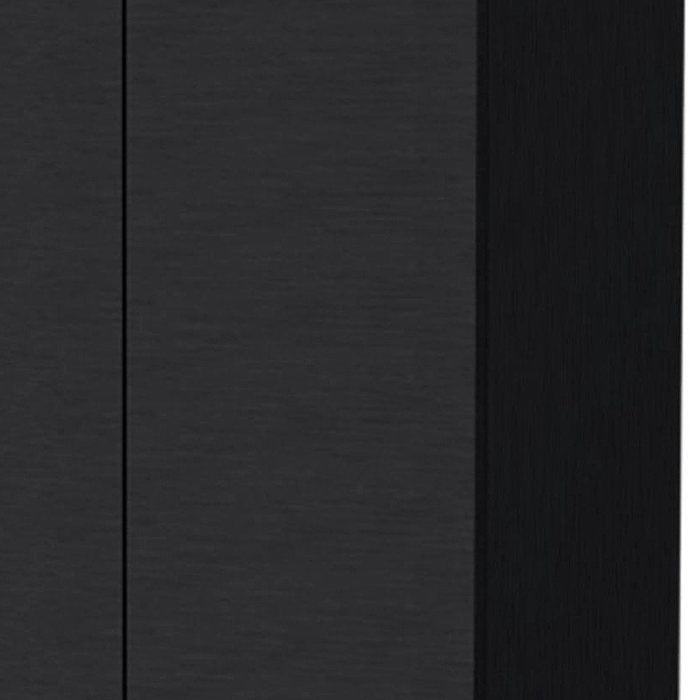 Black Wood Pantry or Storage Closet - 67-inch