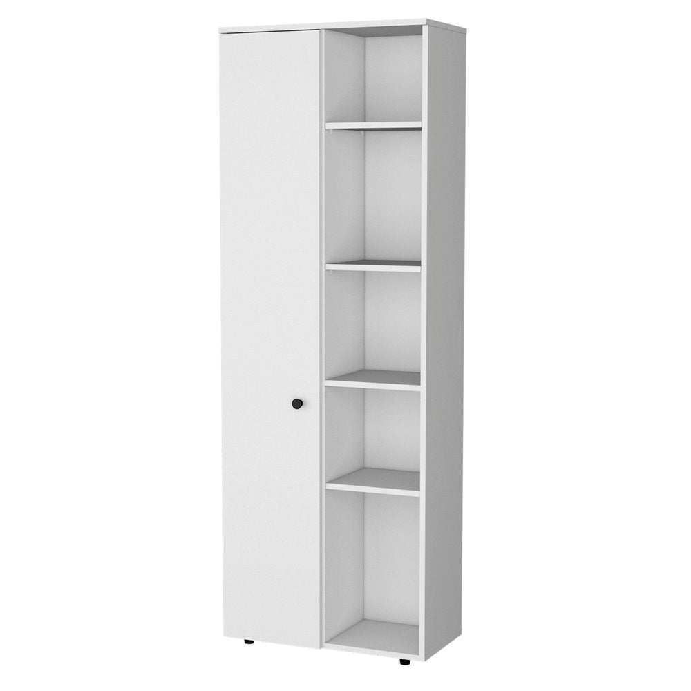 White Wood Pantry or Storage Closet - 67-inch