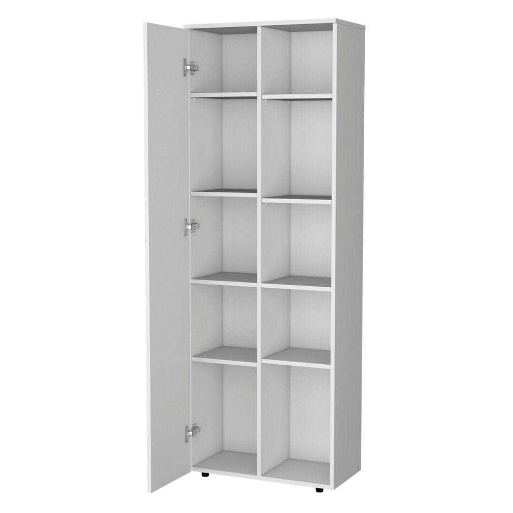 White Wood Pantry or Storage Closet - 67-inch