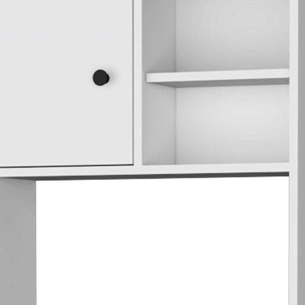Black and White Wood Pantry or Storage Closet - 67-inch