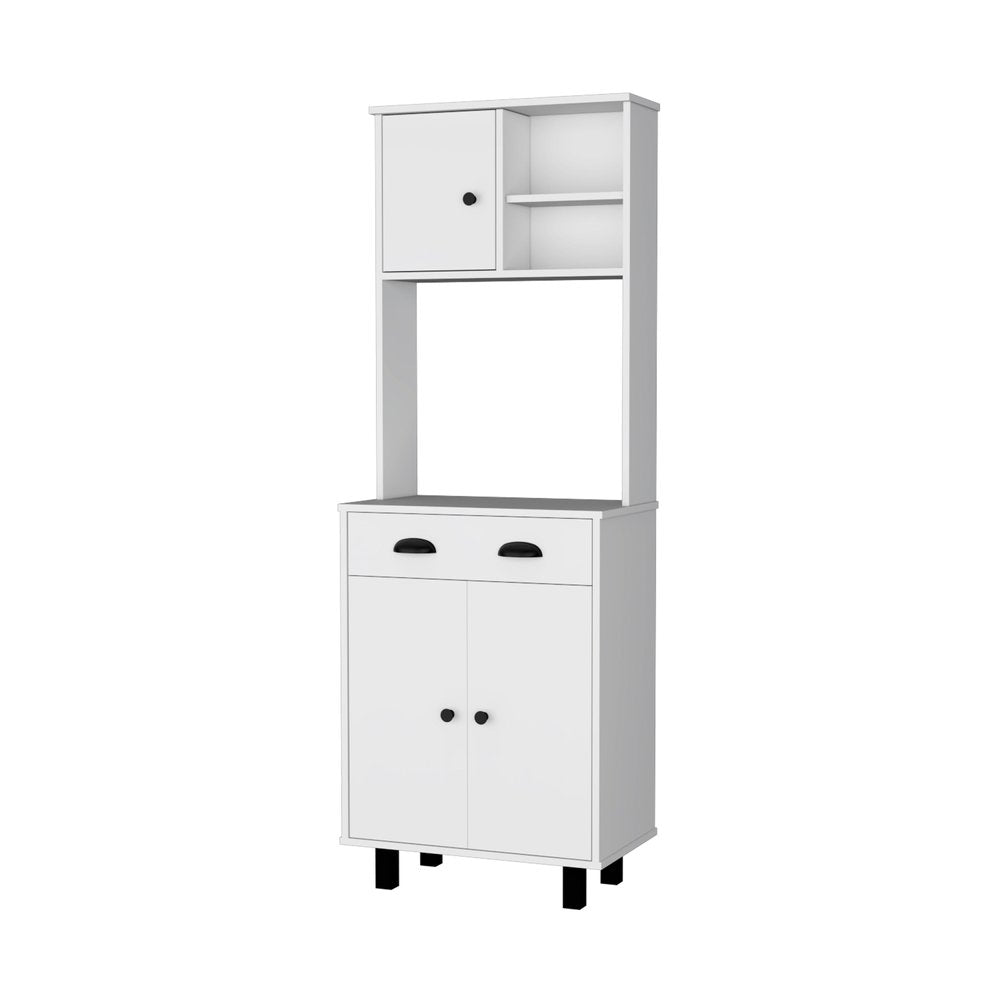 White Wood Pantry or Storage Closet - 67-inch