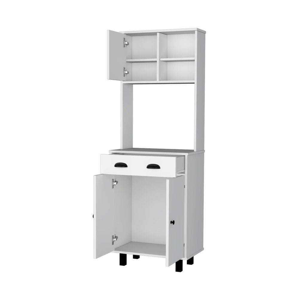 White Wood Pantry or Storage Closet - 67-inch