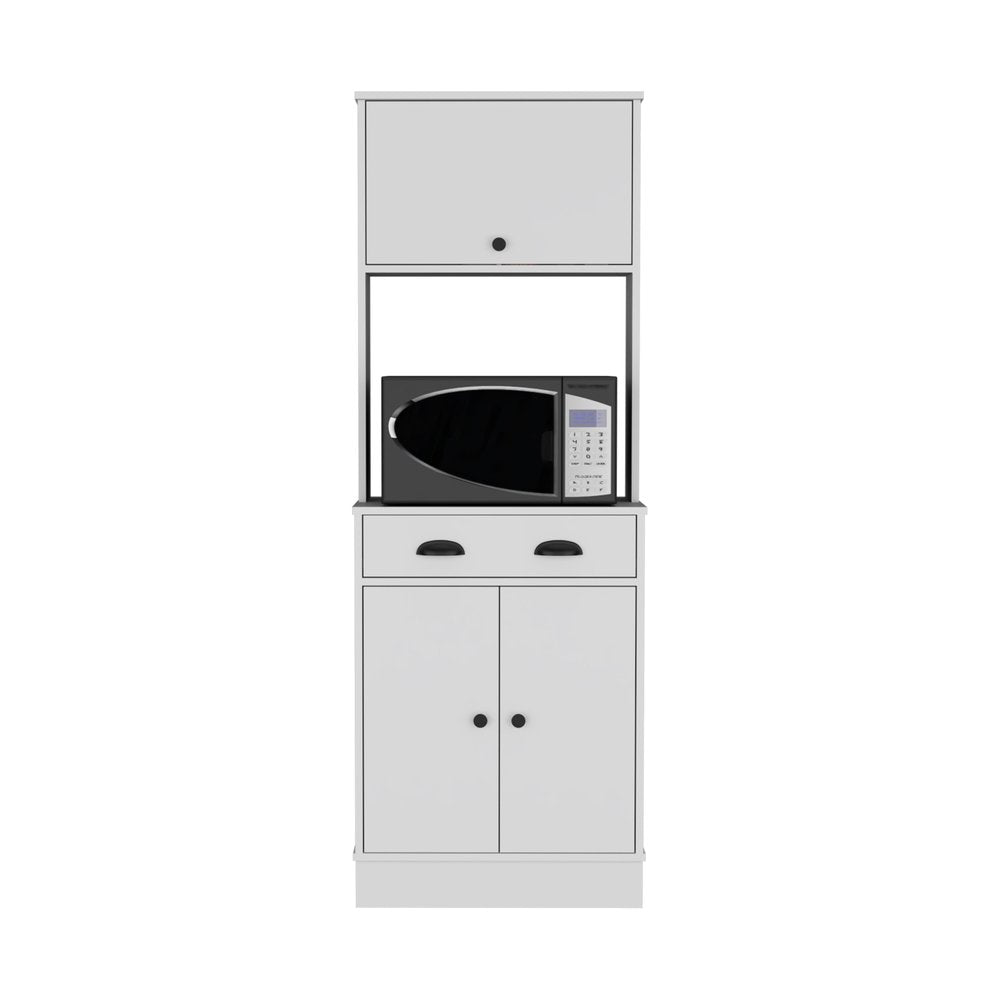 White Wood Pantry or Storage Closet - 66-inch