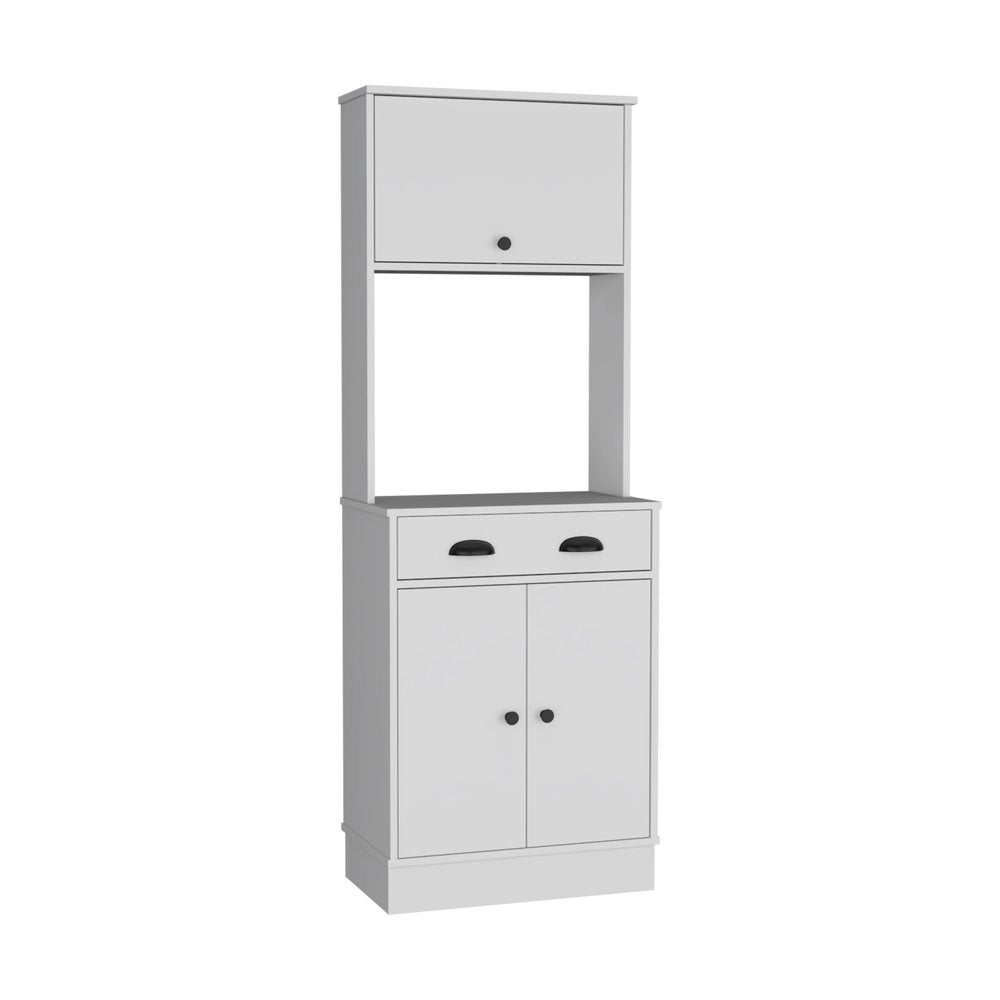White Wood Pantry or Storage Closet - 66-inch