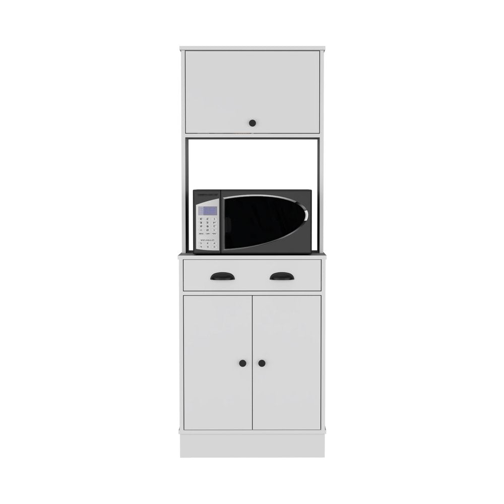 White Wood Pantry or Storage Closet - 66-inch