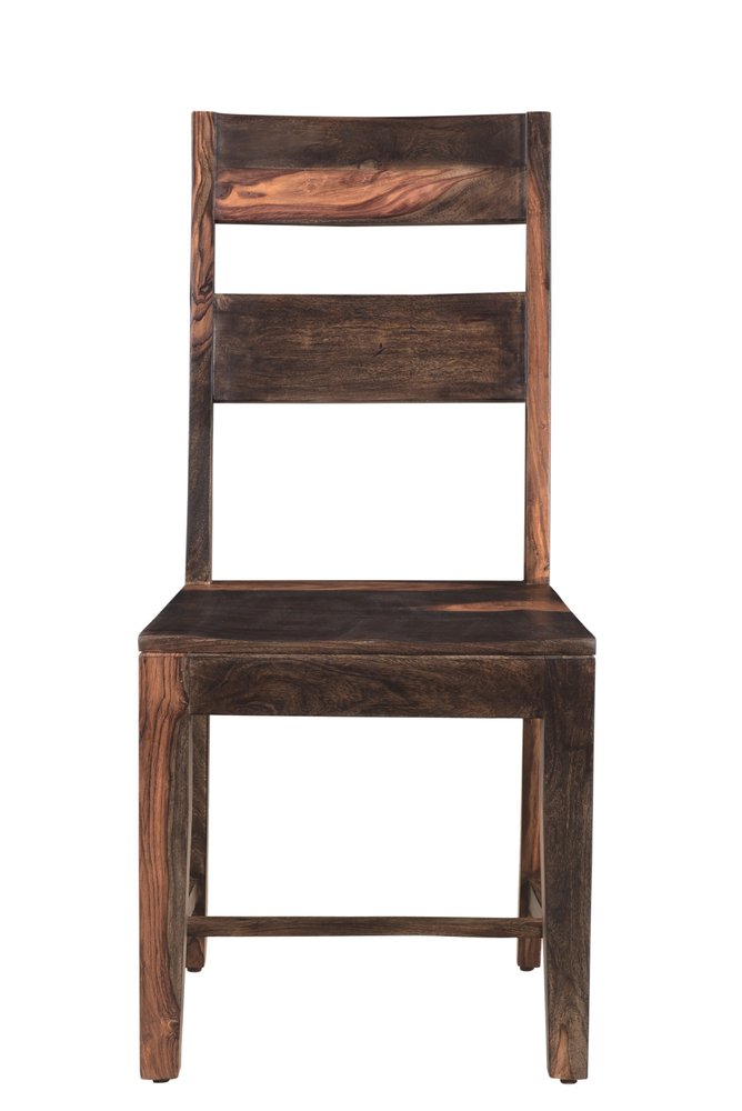 Nine Piece Brown Solid Wood Dining Set with Eight Chairs