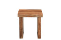 Set of Two Brown Solid Wood Sled Furniture Set