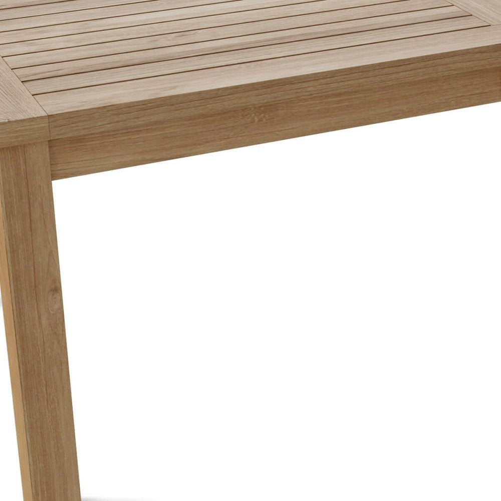 Natural Solid Wood Outdoor Coffee Table - 47-inch