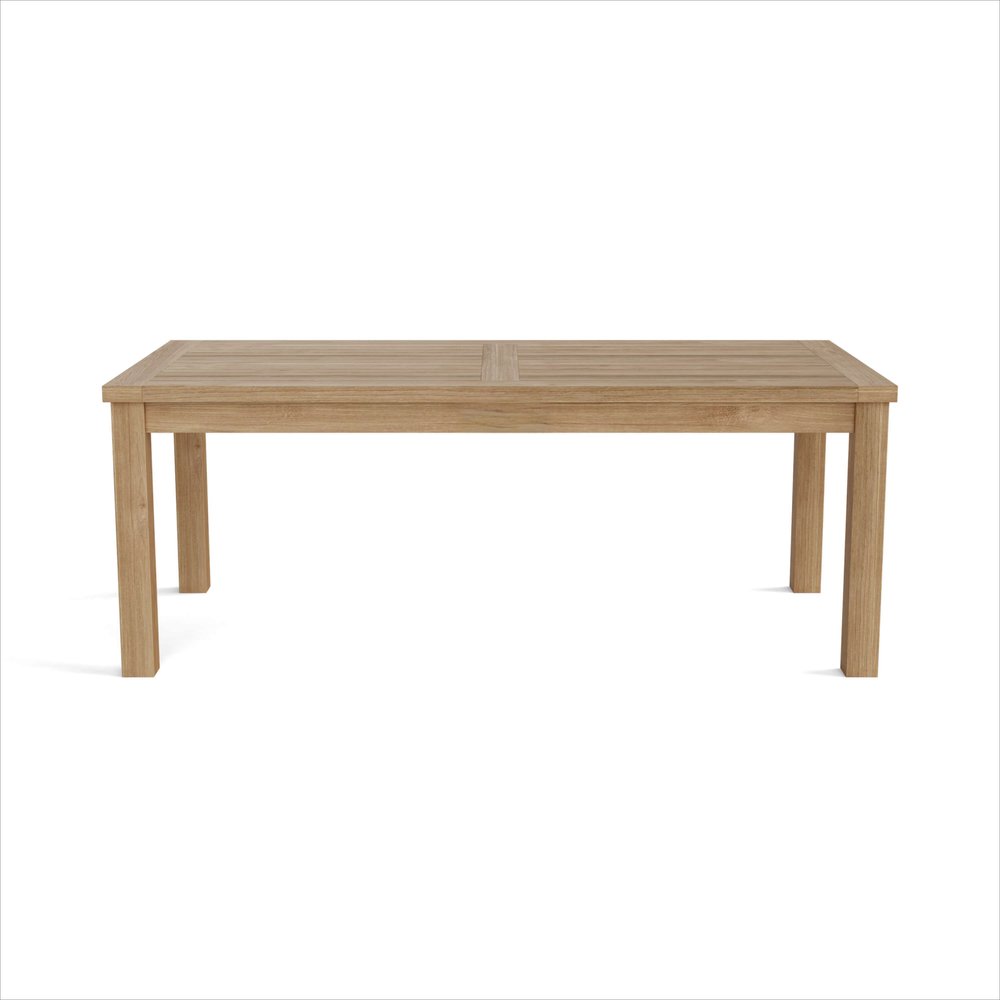 Natural Solid Wood Outdoor Coffee Table - 47-inch