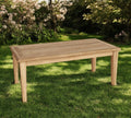 Natural Solid Wood Outdoor Coffee Table - 47-inch