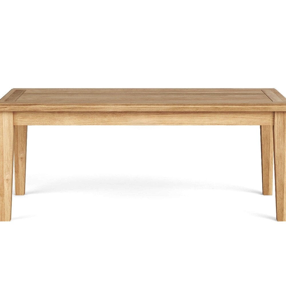 Natural Solid Wood Outdoor Coffee Table - 47-inch