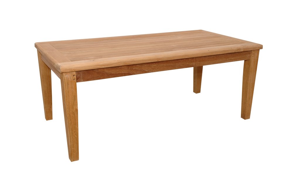 Natural Solid Wood Outdoor Coffee Table - 47-inch