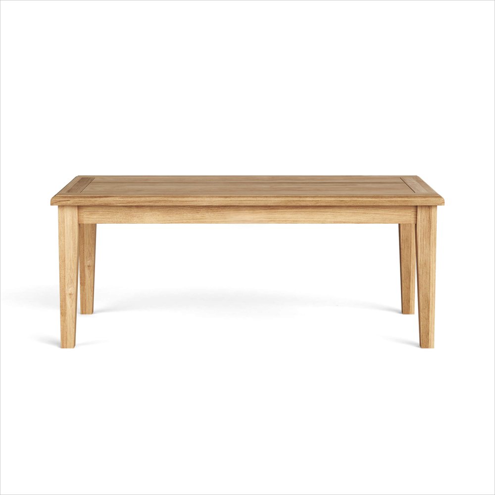 Natural Solid Wood Outdoor Coffee Table - 47-inch