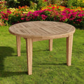 Natural Rounded Solid Wood Outdoor Coffee Table - 35-inch