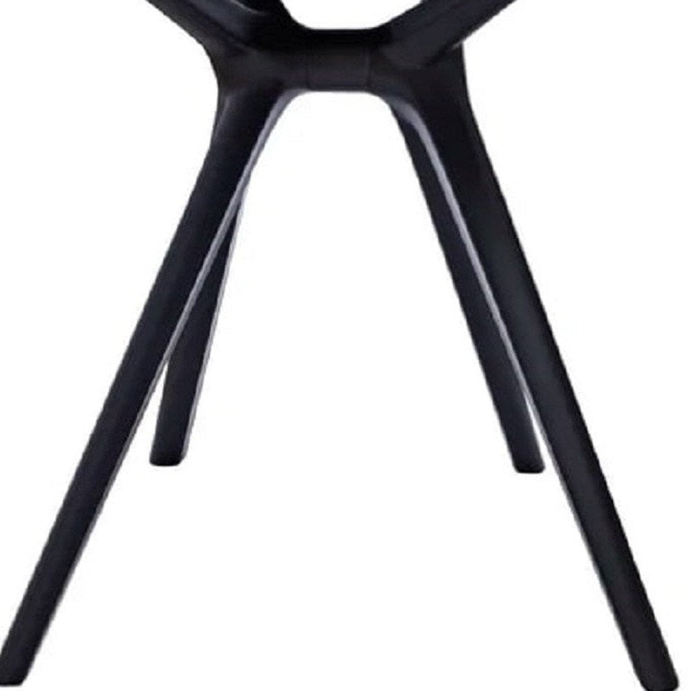 Black Heavy Duty Plastic Square End Table - 27-inch