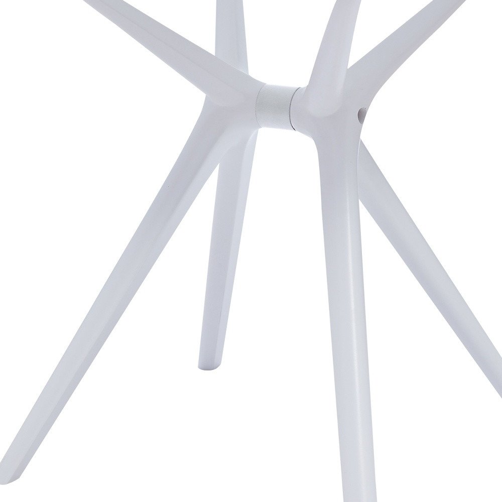 White Heavy Duty Plastic Trestle Base Dining Table - 28-inch