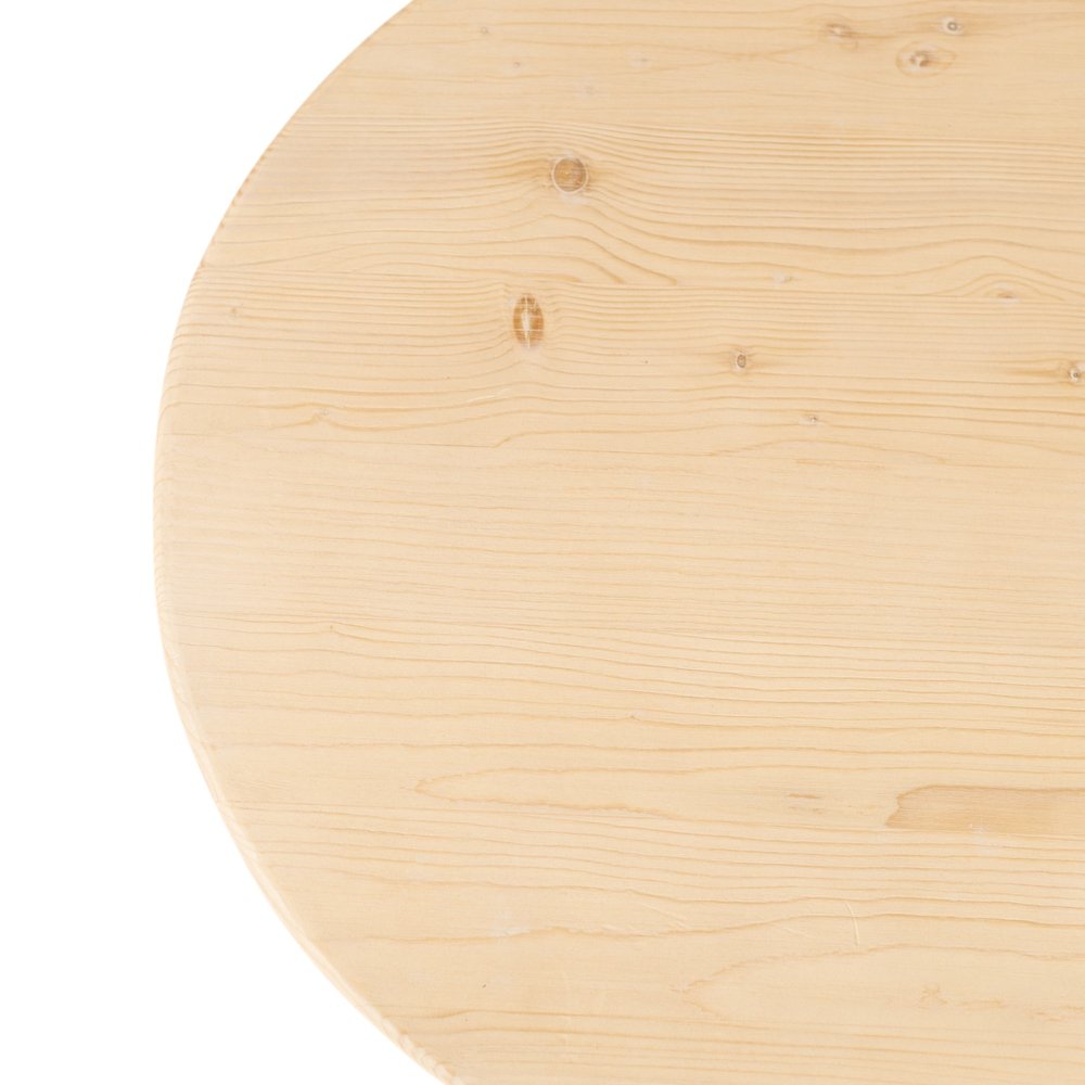 Natural Solid Wood Oval Solid Coffee Table - 54-inch