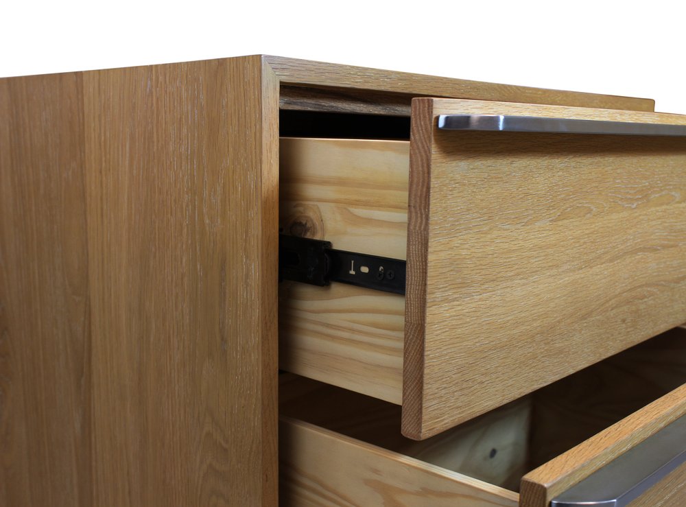 Natural Solid and Manufactured Wood Two Drawer Nightstand - 28-inch