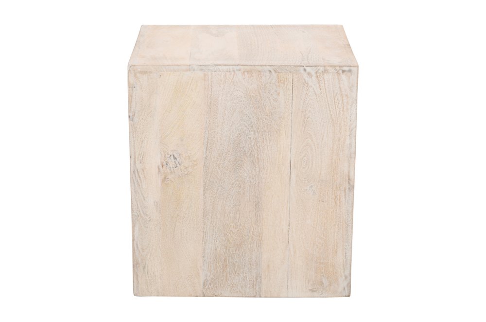 Three Piece Natural Solid Wood Distressed Sled Coffee and End Tables Set