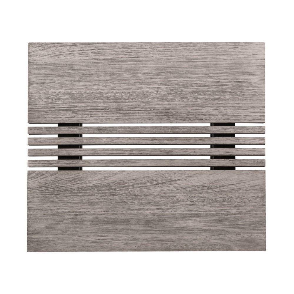 Gray Solid Wood Outdoor Coffee Table - 33-inch