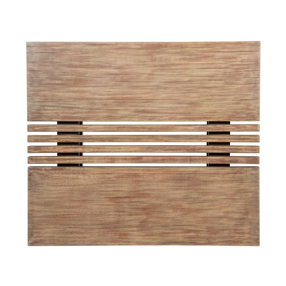 Natural Solid Wood Outdoor Coffee Table - 33-inch