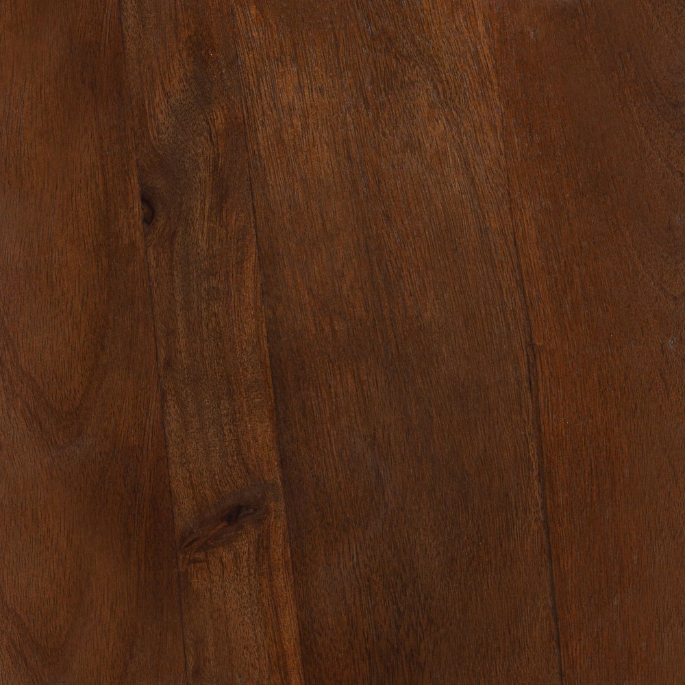 Walnut Solid Wood Round Pedestal End Table - 18-inch