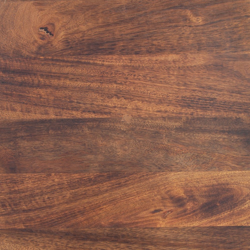 Brown Solid Wood Round Pedestal End Table - 21-inch