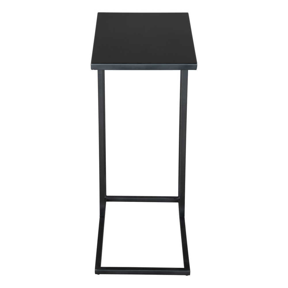 Black Iron Abstract End Table - 24-inch